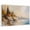 Orange, variant on Fall Coastal Cliffs Canvas Wall Art 12" x 8" Rustic Brown Teal Sunset Wilderness Landscape Frame Picture Prints, Ready to Hang Waterproof Artwork Decor for Bathroom, Kitchen Corner, Bedroom Entryway
