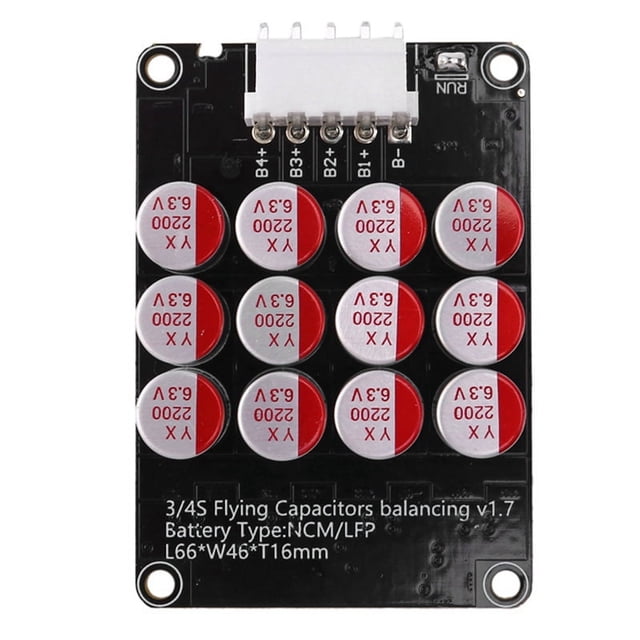 5A 3S 4S Active Equalizer Balancer Lifepo4/Lipo/Lto Battery Energy Capacitor,1 x 4S Active Equalizer Balancer,Black