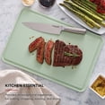 thumbnail image 3 of KitchenAid 12x18 Poly Cutting Board, Perimeter Trench, Non Slip Edges, Dishwasher Safe Pistachio, 3 of 6