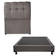 thumbnail image 1 of Box Base Cama Individual + Cabecera Nube Gris Oscuro, 1 of 7