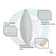 thumbnail image 4 of Almohada Individual Memory Foam Almohada Companion Color Blanco 27 x 17 x 8 cm, 4 of 8
