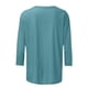thumbnail image 5 of Xuyuer 3/4 Sleeve Shirts for Women Loose Fit Crewneck Dressy Casual Tops Lightweight Solid Color Comfy Cute T Shirts Basics Tees Casual Fashion Spring Summer T Shirts Business Work Tee Top, 5 of 5