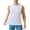 White, variant on Men's Quick Dry Tech Stretch Active Sleeveless Crewneck Tank Top Workout Shirt Size 2XL White