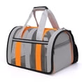 thumbnail image 4 of Bolsa de transporte para mascotas Salvador Portador de mascotas al aire libre plegable gris, 4 of 4