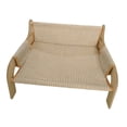 thumbnail image 2 of Cama elevada para gatos, salón para dormir, resistente, decorativa, rascador, reclinable, elevada para gatos Tela de lino, 2 of 8