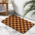 thumbnail image 2 of Stylish 20x32in Checkered Rug Runner | Soft Microfiber, Long Bathroom Mat | Water Absorbent, Non-Slip | Ideal Large Bath Mat, 2 of 5