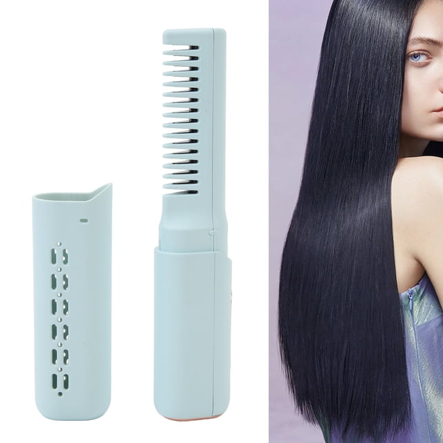 Rechargeable Mini Hair Straightener, 3 Adjustable Temperature, 2000mAh, Anti Scald, Type C Cordless, All Hair Types with Large Capacity Battery, Quick Heating Energy Efficient