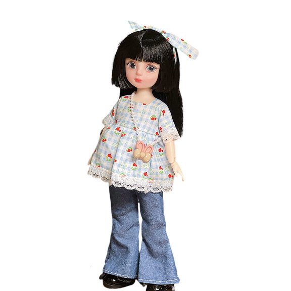 20-Jointed Articulated Doll Base, Hand-Painted Lip Detail, Customizable Loli-Style Figurine Body for Artist Styling and Character Design