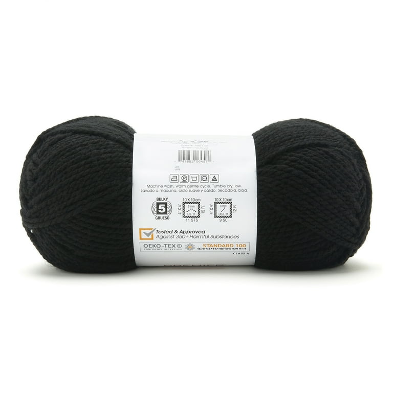 scrubby Yarn Cotton line Super Bulky Yarn Acrylic Yarn Chunky Yarn for  Crocheting Yarn kit White Yarn Crochet Hook Yarn Storage Fuzzy Yarn Black  Yarn