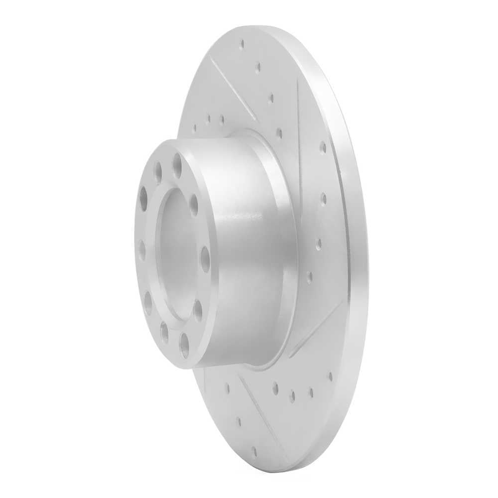 Dynamic Friction Company 631-63005R DFC Brake Rotor - Drilled And Slotted - Silver