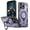 Purple, variant on TECH CIRCLE Magnetic Case for iPhone 15 Pro Max, [Compatible with MagSafe] Built in 360° Rotatable Ring Holder Kickstand Slim Shockproof Protective Phone Case for iPhone 15 Pro Max 6.7",Blue