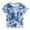 Blue, variant on AJTQTH Shirts for Kids Unisex Short-Sleeved Tie-Dye T-Shirt Round Neck Top for Girls Boy Summer Casual Comfy Relaxed Fit Clothes Blouses Shirts Outfits Purple 4-5 Years