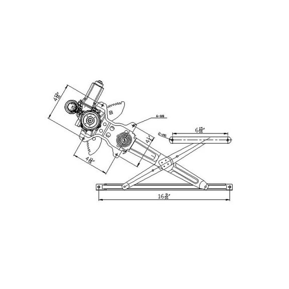 TYC 660131 Power Window Motor And Regulator Assembly Fits select: 2004-2006 TOYOTA SCION