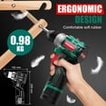 thumbnail image 5 of HYCHIKA Drill Set, True Brushless Power Drill Driver 16.8V Cordless Compact Drill Woman Man,410 IN-LB, LED Light,2 Variable Speed 23+1 Torque 3/8" Keyless Chuck, 1 Lithium-Ion Battery, 5 of 8