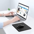 thumbnail image 4 of TECKNET BASICS Mouse Pad with Anti-fray Stitching, Waterproof Non-Slip Base, Stitched Edges Gaming Mouse Mat for Laptop, Compatible with Laser/Optical Mice -Black, 4 of 7