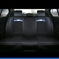 thumbnail image 4 of Maidao Car Seat Covers Leather Full Set Airbag Compatible Waterproof Front Rear Cushion Protector Black and Blue, 4 of 8