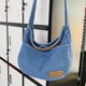 thumbnail image 4 of Bolso Mano para Vaqueros Mensajero Tela Vaquera Suave Informal Gran Capacidad Mujer, 4 of 9