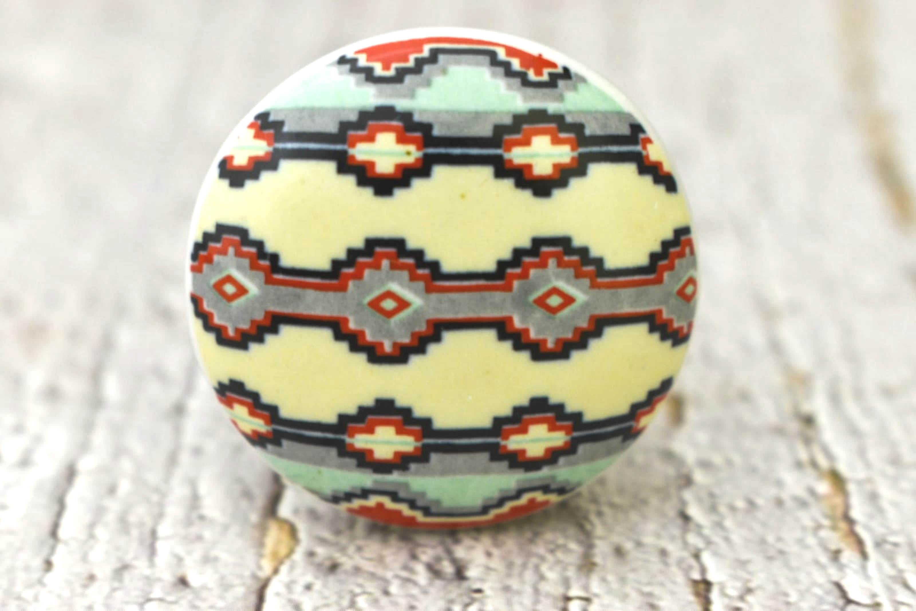 India House Ceramic Multicolor Knobs Kitchen Cabinet Drawer Knobs Hardware Knobs Handmade Knobs Cabinet Knobs Ceramic Door Knobs. Set of 20&nbsp;