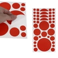 thumbnail image 4 of Unique Bargains 6 Pcs Mall Large Round Dots Gift stickers  Red, 4 of 5