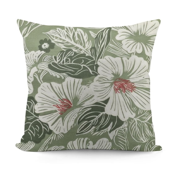 JRXY Ruffle Trim Throw Pillow Cover Vintage Soft Decorative Luxurious Square Cushion Case for Sofa Couch Bedroom Farmhouse,18 x 18 Inches White