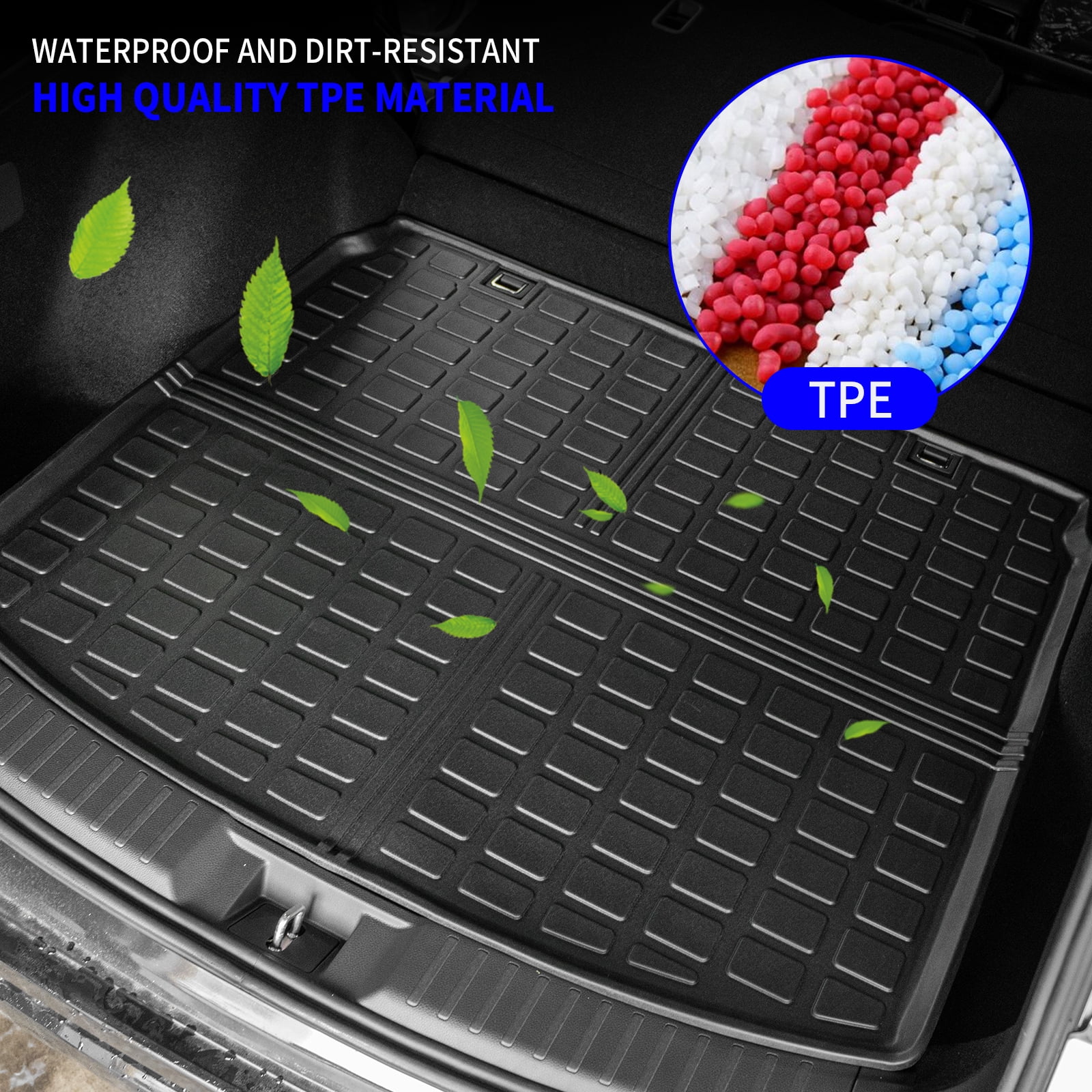Bomely Cargo Mat Compatible with 2023 2024 Honda CRV Hybrid Cargo Liner Trunk Mat TPE All Weather Trunk Liner Honda CR-V Accessories (Fit Upper Deck, Trunk Mat)