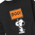 thumbnail image 3 of Peanuts - Snoopy Boo Sign - Toddler And Youth Crewneck Fleece Sweatshirt, 3 of 6