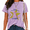 1-purple, variant on UNISHE Women Clever Wordplay Graphic T-shirts Washed Vintage Style Short Sleeve Crewneck Tops Funny Star Rat Design Tees Casual Holiday