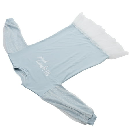 

Children Dress Exquisite Beautiful Girls Dress Soft Puff Sleeve For Home Travel For Party Gathering For School Activities Light Blue 130cm