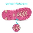 thumbnail image 6 of Dream Pairs Kids Boys Girls Athletic Sandals Toddler Summer Beach Slippers Flip Shoes 170813-K FUCHSIA/SHELL/PINK Size 4, 6 of 6