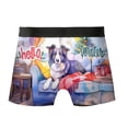 thumbnail image 2 of Watercolor Hello Winter Border Collie Chill Christmas Welcome All Over Print Boxer Briefs Underwear for Men Dad Borders Dog Lovers Gifts Idea - 00016, 2 of 6
