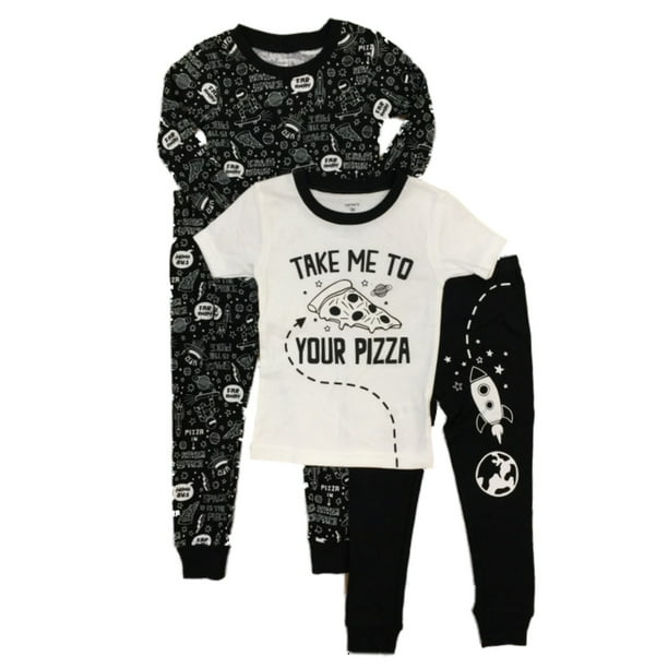 Carter S Carters Toddler Boys Black Space Pizza Themed 4 Piece Pajama Sleep Set Com - Carters Toddler Boy Bedding Carter S Carters Toddler Boys Black Space Pizza Themed 4 Piece Pajama Sleep Set Com - Carters Toddler Boy Bedding