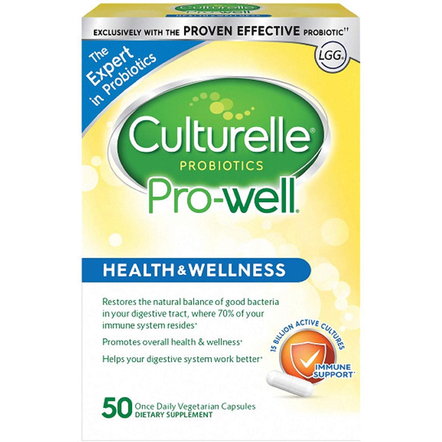 Culturelle Probiotic ProWell Health and Wellness 50 Capsules