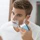 thumbnail image 4 of Kit de afeitado para hombre con carga magnética, pequeño de acero para uso en el coche, versión portátil lavable con agua, 4 of 6