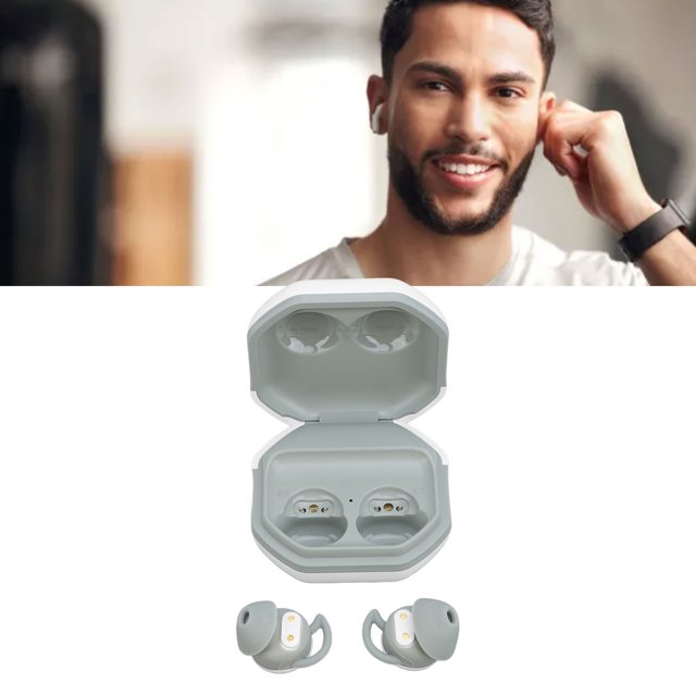 Mini Earbuds, 5.3 Headphones, Noise Cancelling in Ear Earphones, Lightweight Sleep Earbuds with Charging Case, for Sleeping Driving Hiking Cycling