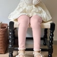 thumbnail image 3 of ZZwxWA Toddlers Clothes Baby Leggings Toddler Footless Tights Girls Ruffle Leggings Kids Cotton Stockings Pants Double-Sided Brushed Home Bottom Pants, 3 of 3
