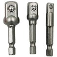 thumbnail image 4 of Chrome Vanadium Steel Socket Adapter Hex Key Handle to 1/4 3/8 1/2 Extended Drill Bar Hex, 4 of 5