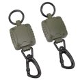 thumbnail image 1 of Porte-clés Rétractables en Métal, 2 Pcs Porte-Badge Carré Rétractable, Porte-Clés Rétractable Robuste Technologie de Pointe, 1 of 14