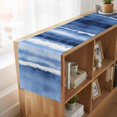 thumbnail image 6 of Table Runners 72 Inches Long Dress Scarves, Blue Stripes Farmhouse Kitchen Table Runner, Coffee Tablerunners, Watercolor Retro Ombre Abstract Tie Dye Art 14x72 Inch, 6 of 9