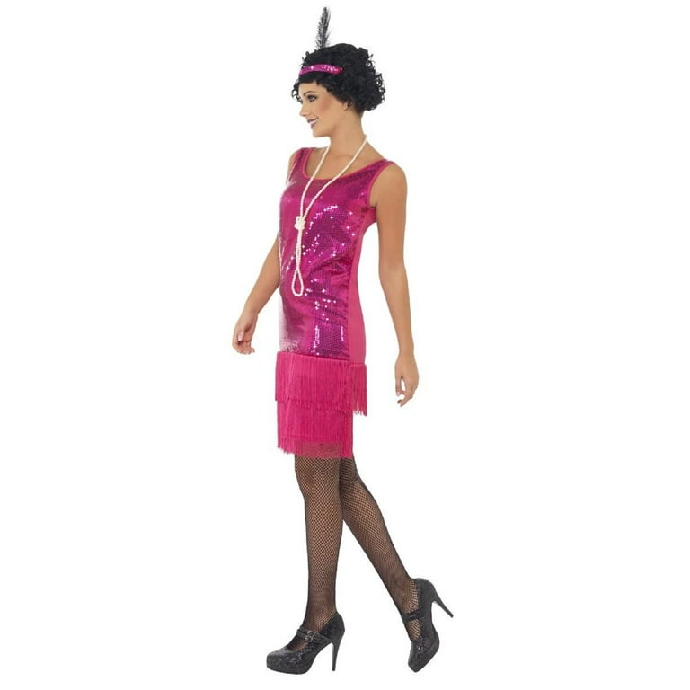 Funtime Flapper Costume Adult Pink Funtime Flapper Costume Adult Pink