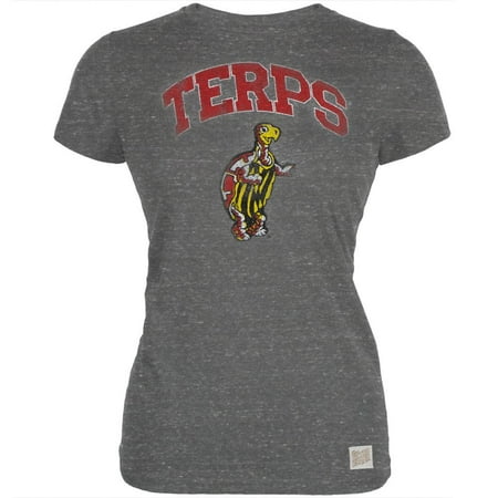 - Maryland Terrapins - Distressed Terps Vintage Juniors T-Shirt