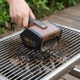 thumbnail image 2 of Cepillo eléctrico para parrilla, cepillo limpiador para barbacoa, herramienta de limpieza práctica y compacta. Marrón, 2 of 9