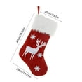 thumbnail image 4 of Xuniizn Christmas Stockings Bulk, Assorted Festive Xmas Stockings for Fireplace Mantel Decor, Traditional Holiday Ornaments, Christmas Decorations for Home, Cloth, Red, 4 of 7