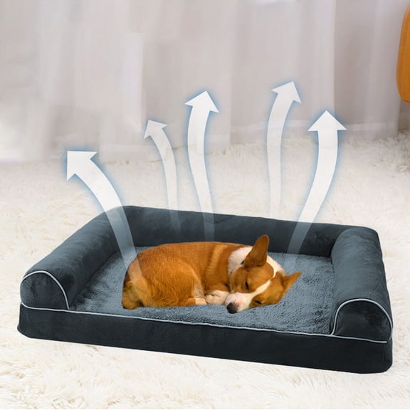 Fmbmuo Removable Dog Bed Small Size Dog , Winter Warm Washable Pet Bed , Indoor Cat Bed For Cats Small Dogs