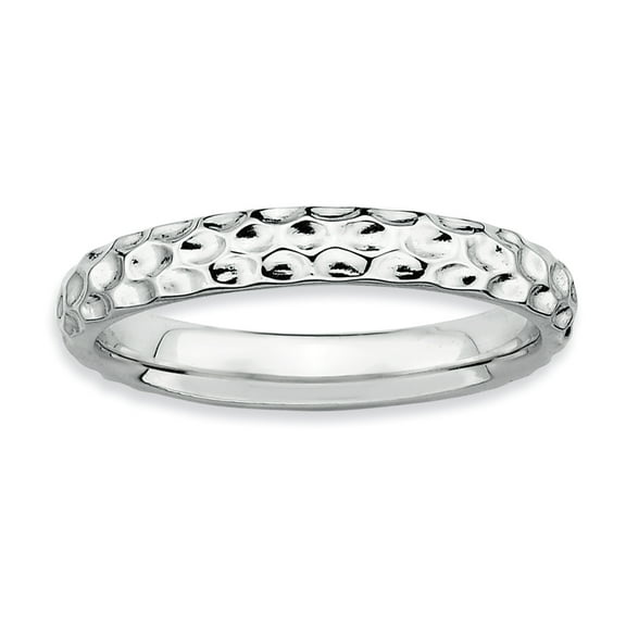 Sterling Silver Rhodium Ring
