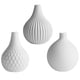 thumbnail image 1 of EeaseMX Juego de 3 jarrones decorativos modernos (blancos), 1 of 8