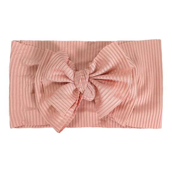 JDEFEG Headband From Toddler Baby Boys Girls Solid Ribbed Bow Hairband Headwear Headband Knitted Headbands for Babies Baby Products Watermelon Red One Size