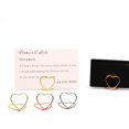 thumbnail image 4 of Gold Heart Shape Place Card Holder - Mini Table Photo Picture Holders for Wedding Party Birthday Office, 4 of 8