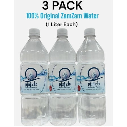 Zamzam Original Water 3 Pack, 1 Liter