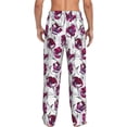 thumbnail image 3 of Goofa Tulips Flowers Printed Soft Pajama Pants for Men, Wide Leg Comfy Casual Lounge Yoga Pants-X-Large, 3 of 9