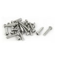 thumbnail image 2 of Unique Bargains 25 Pcs M4x22mm 316 Stainless Steel  Pan Head Machine Screws Silver Tone, 2 of 5